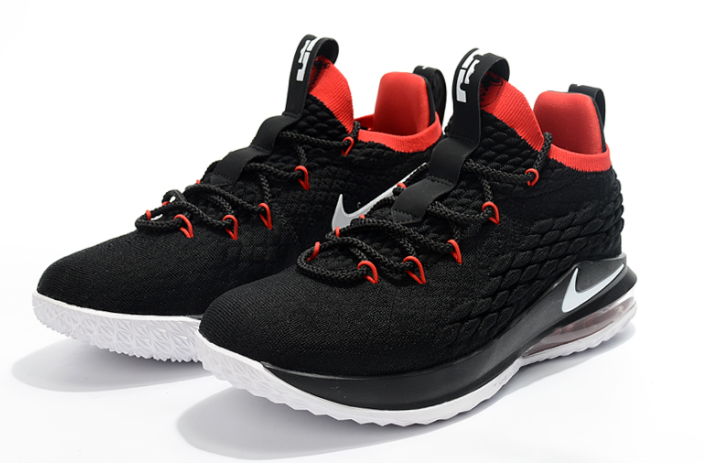 Nike LeBron 15 Low Black White Red